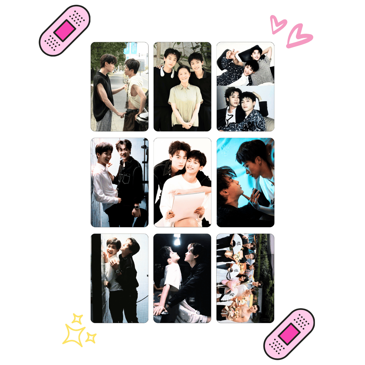 Set de 9 Photocards Fanmade REVENGED LOVE - Chinese BL (85x55mm)