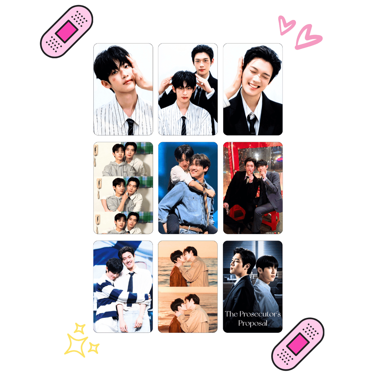 Set de 9 Photocards Fanmade The Prosecutor's Proposal - Korean BL